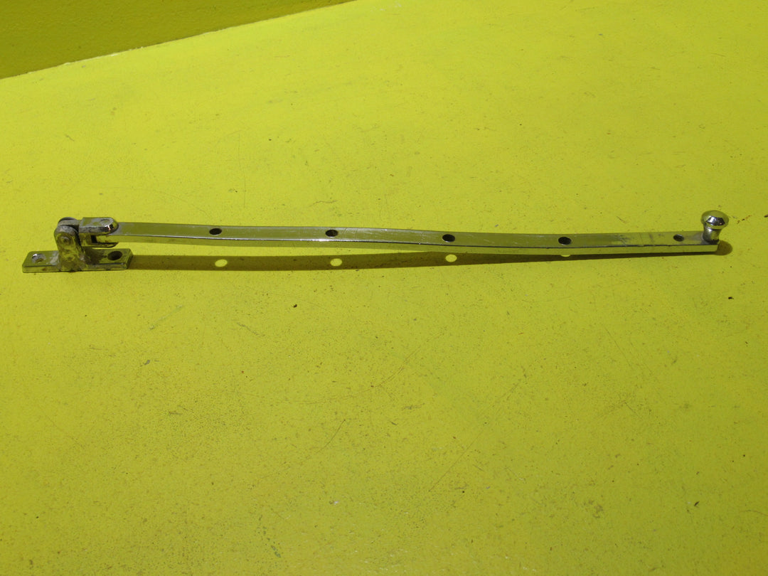 Chrome Casement Stay with Vortex Handle Rectangle end 2 holed   365L x 11W