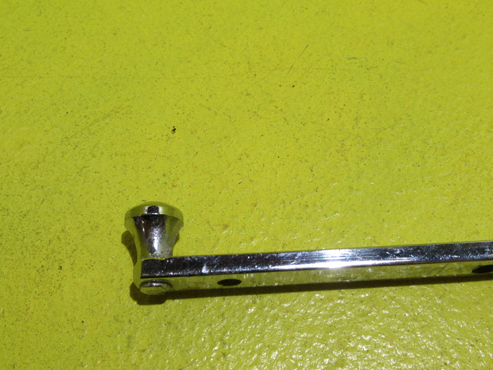 Chrome Casement Stay with Vortex Handle Rectangle end 2 holed   365L x 11W