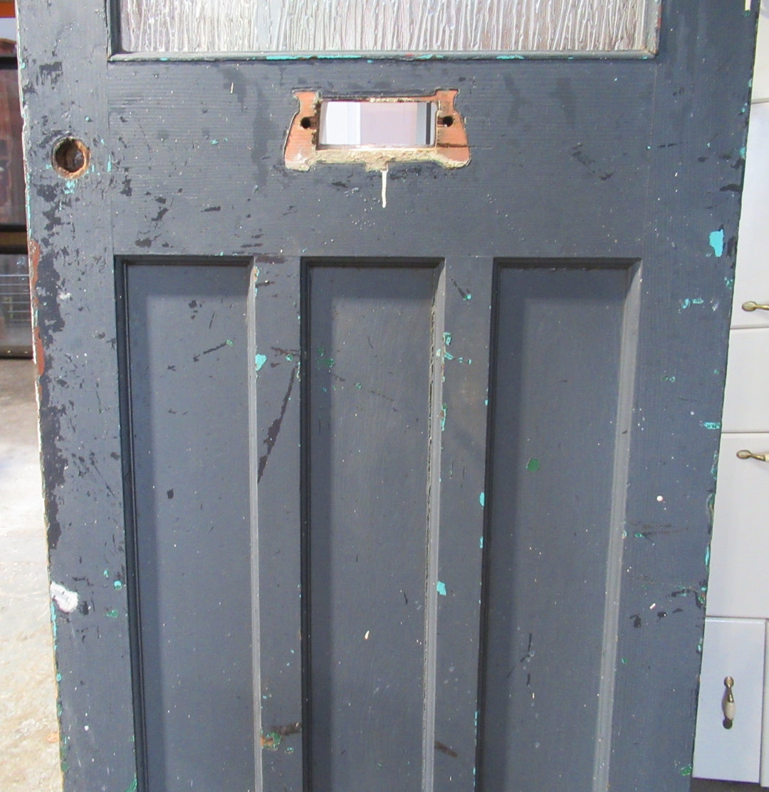 Craftsman Front Door with 1 Lite Glass Pane & 3 Lower Panels   2030H x 810W x 45D