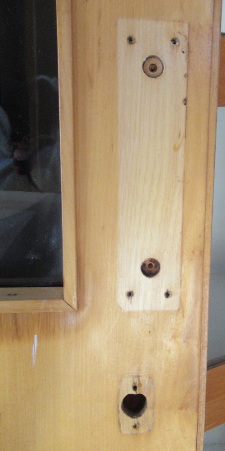 Hollow Core Sliding Commercial Door with Mirror Tint Window   1985H x 760W