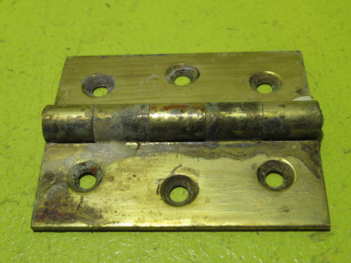 Brass 4 Holed Butt Hinge with Ball Finials 102L x 44W