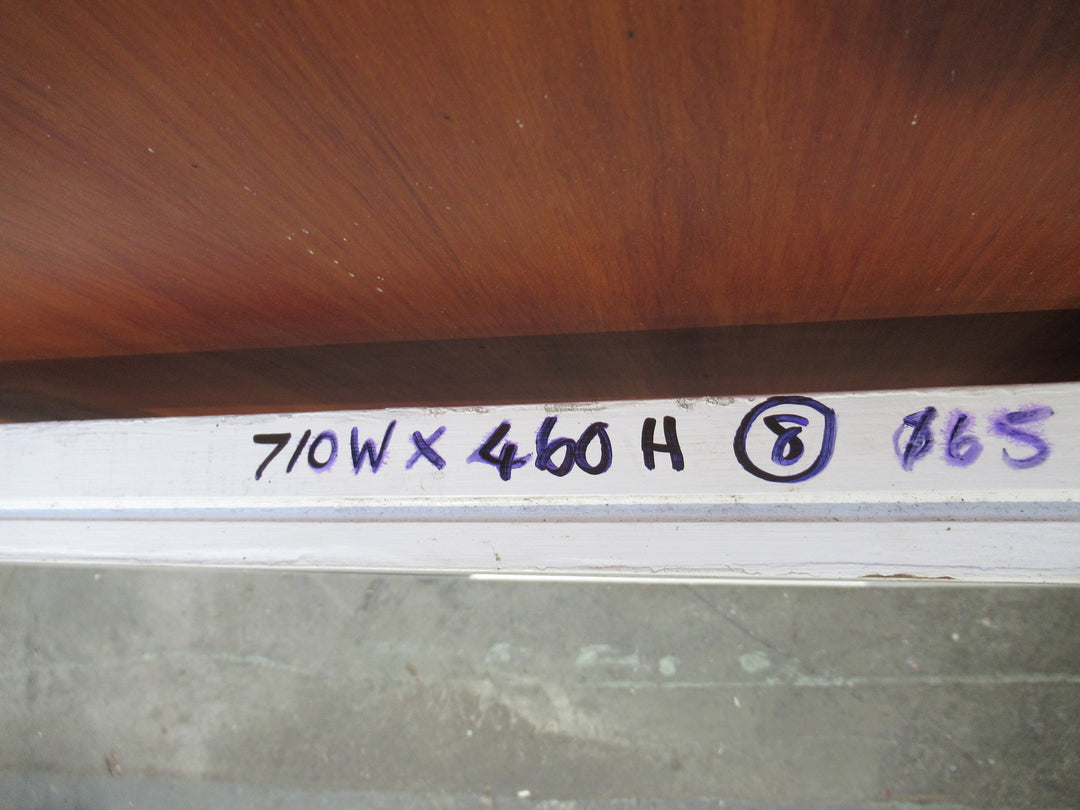 Clear Glass Fanlite 460H x 710We