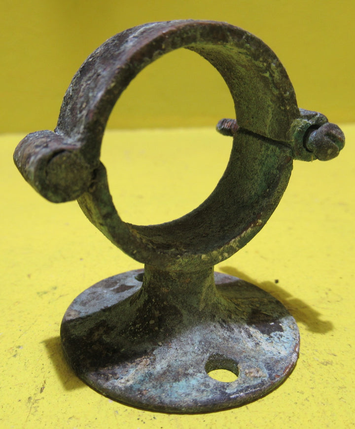 Brass Rail Holder for Curtains   50H x 40W