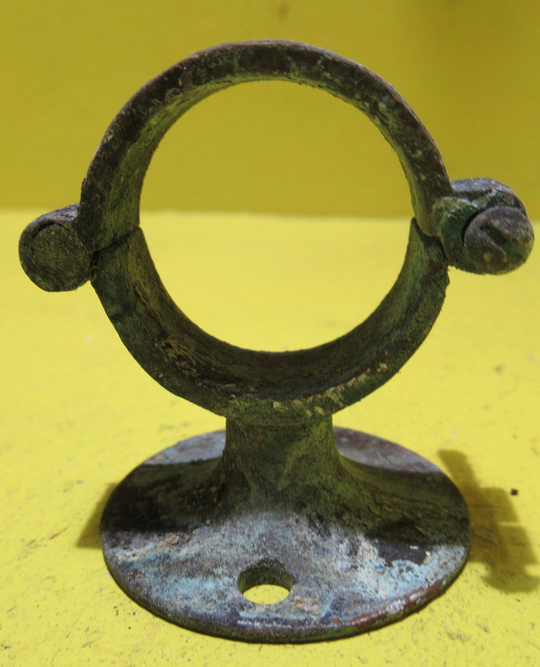 Brass Rail Holder for Curtains   50H x 40W