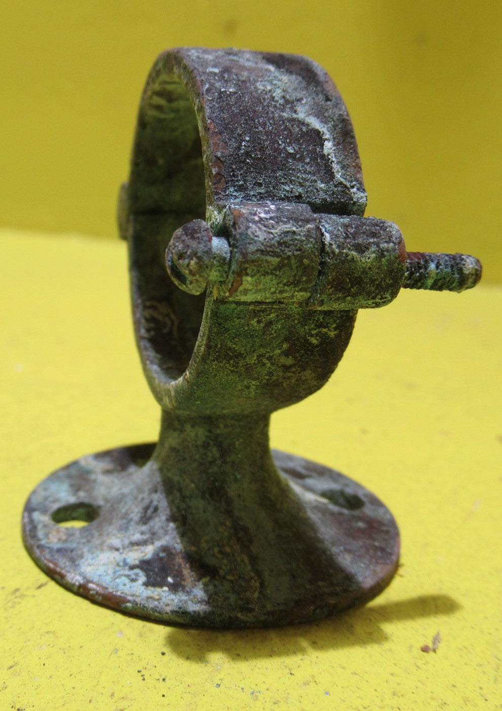 Brass Rail Holder for Curtains   50H x 40W