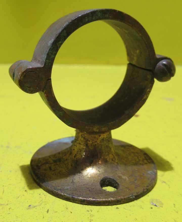 Brass Rail Holder for Curtains   50H x 40W