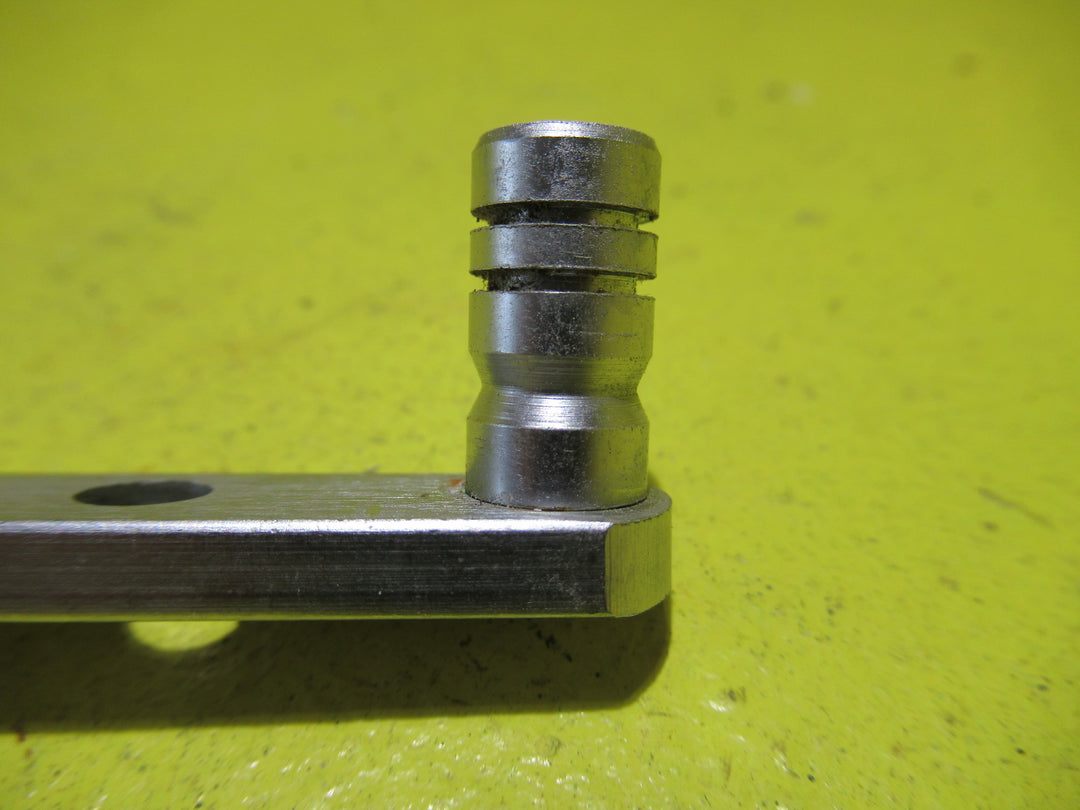 Casement Stay - Narrow Ribbed End with Rectangle Plate   380L x 10W