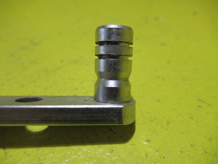 Casement Stay - Narrow Ribbed End with Rectangle Plate   380L x 10W