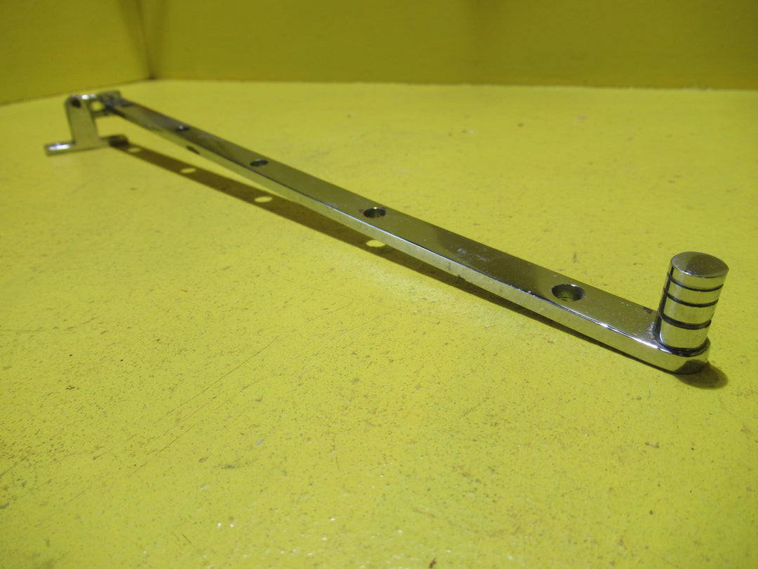 Casement Stay - Narrow Ribbed End with Rectangle Plate   380L x 10W