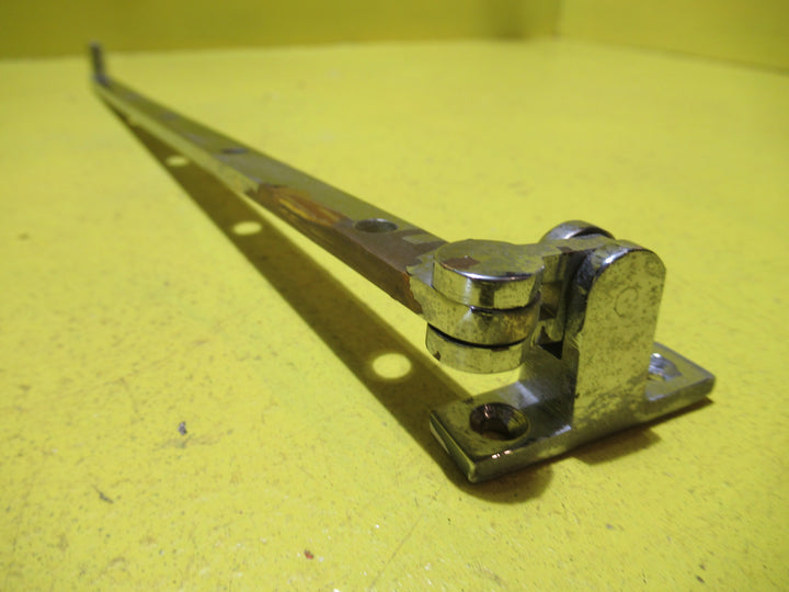 Casement Stay - Narrow Ribbed End with Rectangle Plate   380L x 10W