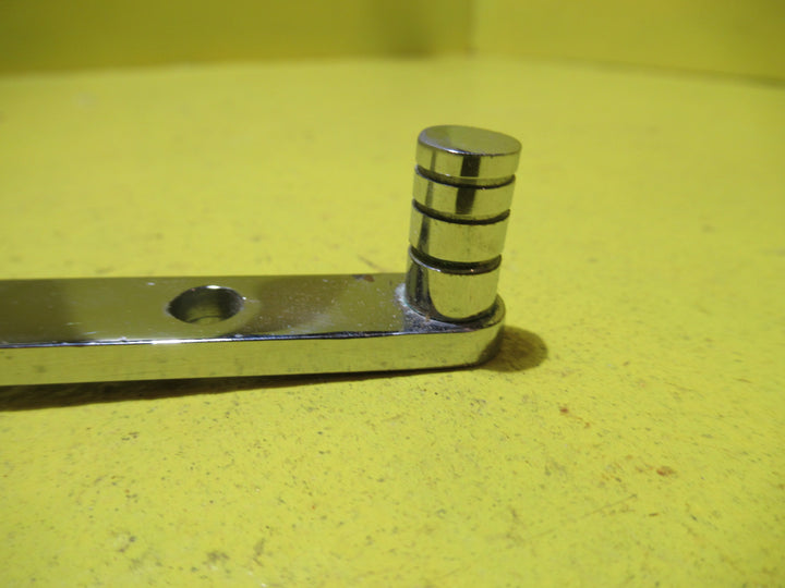 Casement Stay - Narrow Ribbed End with Rectangle Plate   380L x 10W