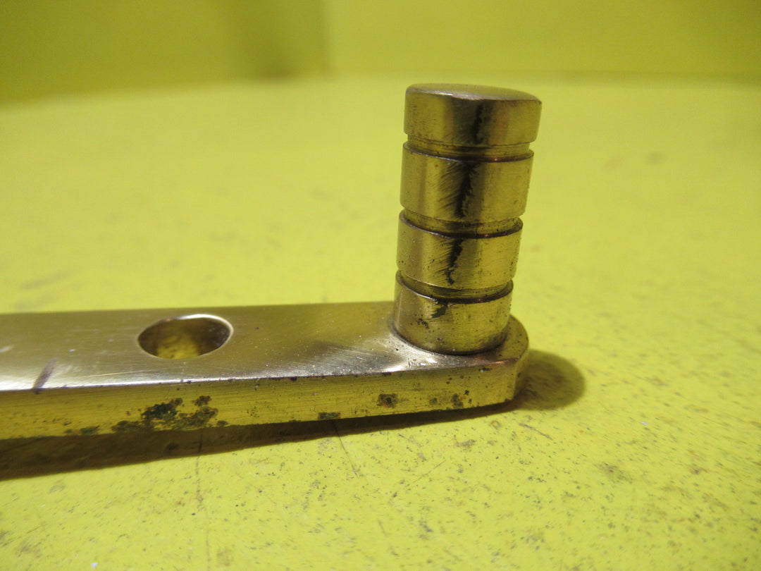 Casement Stay - Narrow Ribbed End with Rectangle Plate   380L x 10W