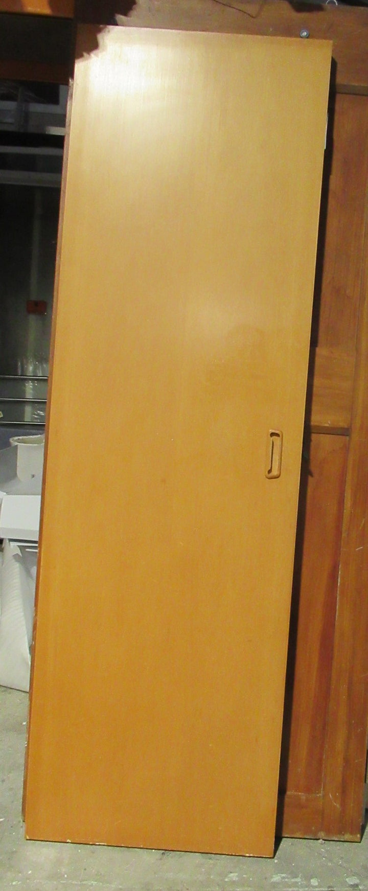 Rimu Veneer Hollow Core Sliding Door Grey wheels (CT)    1980H x 610W x 35D
