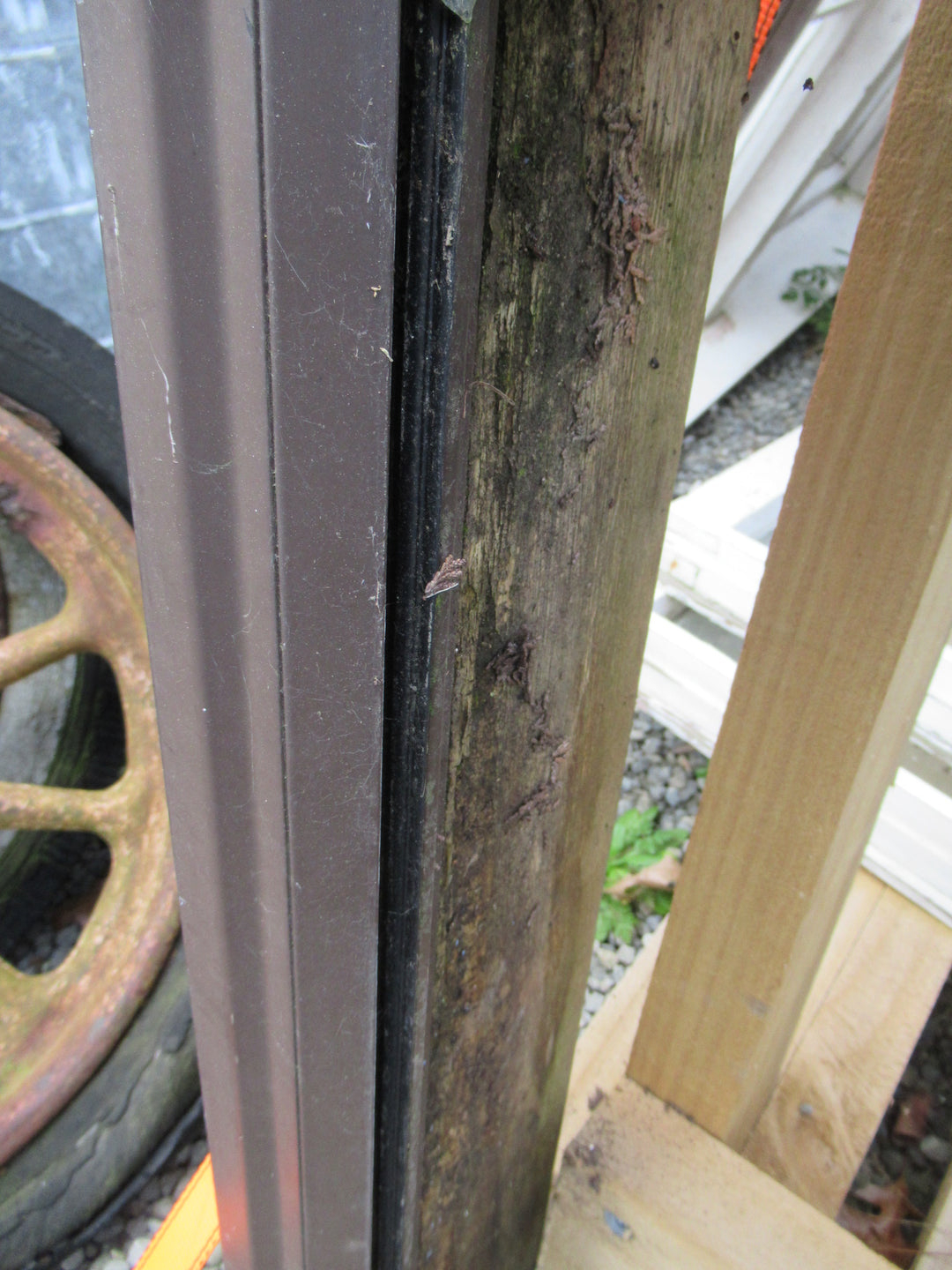 Brown Aluminium 2 Lite Window   830W x 940H x 150D