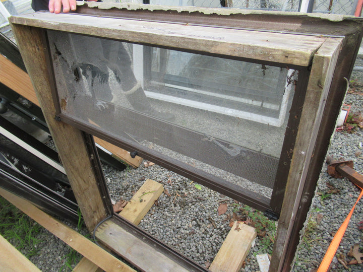 Brown Aluminium 2 Lite Window   830W x 940H x 150D