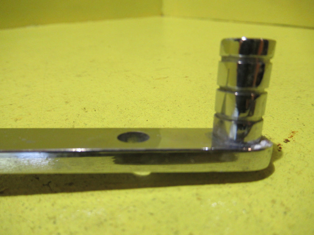 Chrome Rib End Casement Stay  360L x 12W