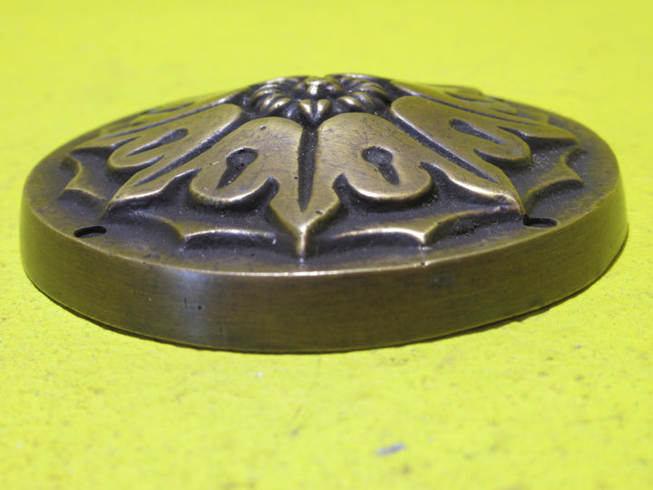 Brass Gothic Style Drawer Plaque's   70Dia x 15D