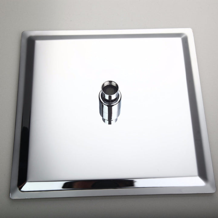 KEMAIDI  Shower Faucets Gooseneck Square Brass Wall Mount Shower Arm Ultrathin