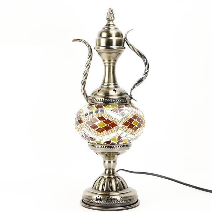 E14 Hand-inlaid glass Morocco/ Turkish Style mosaic Table Lamp