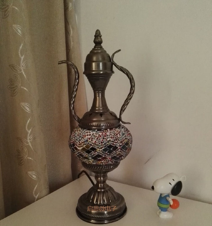 E14 Hand-inlaid glass Morocco/ Turkish Style mosaic Table Lamp