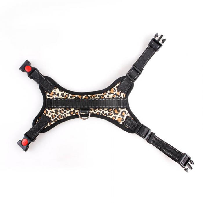 Dog Harness with Reflective Tape, Breathable Mesh and Leash