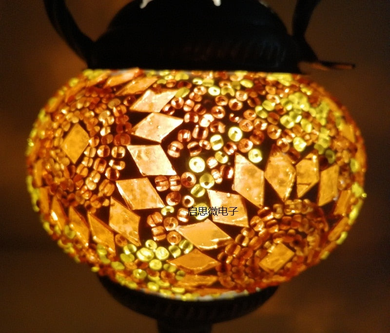 Handcrafted Turkish vintage art deco mosaic table Lamp vintage art deco