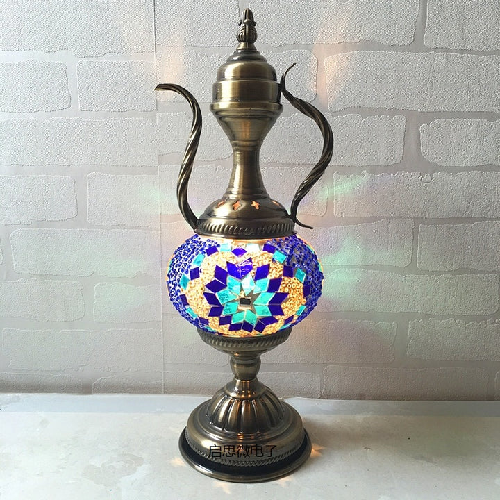 Handcrafted Turkish vintage art deco mosaic table Lamp vintage art deco