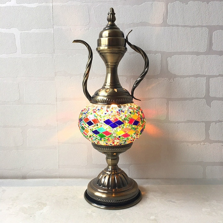 Handcrafted Turkish vintage art deco mosaic table Lamp vintage art deco