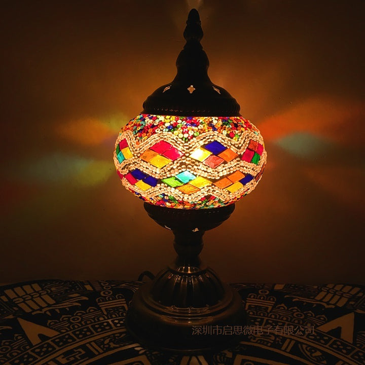 Mediterranean Turkish Mosaic Table Lamp