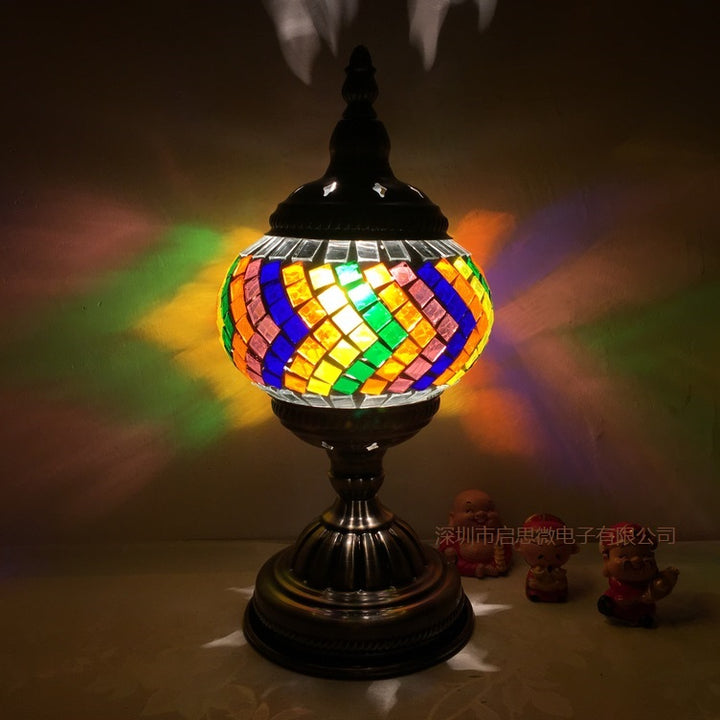 Mediterranean Turkish Mosaic Table Lamp