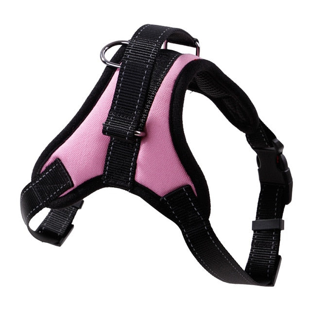 Dog Harness with Reflective Tape, Breathable Mesh and Leash