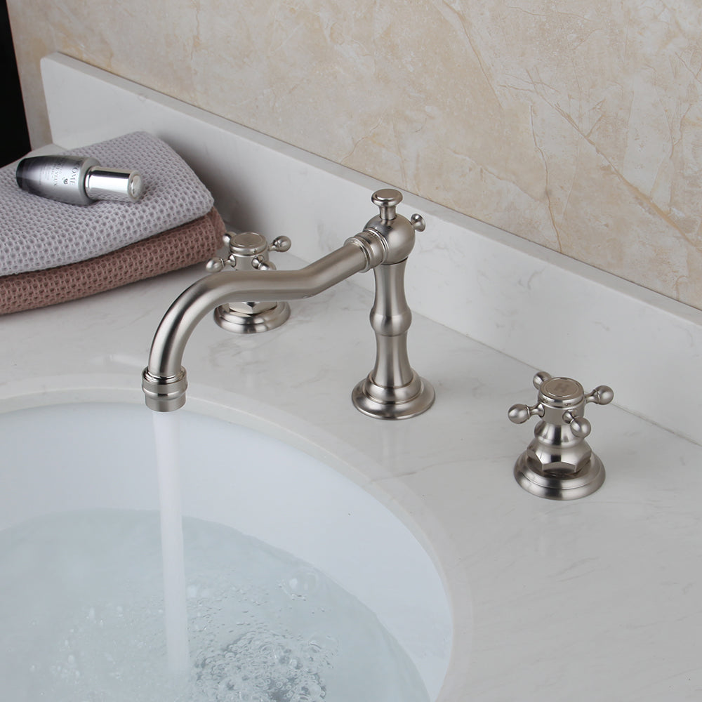 KEMAIDI Bathtub Faucet 3pcs Basin Mixer Taps