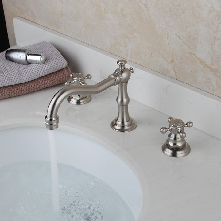 KEMAIDI Bathtub Faucet 3pcs Basin Mixer Taps