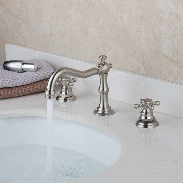 KEMAIDI Bathtub Faucet 3pcs Basin Mixer Taps