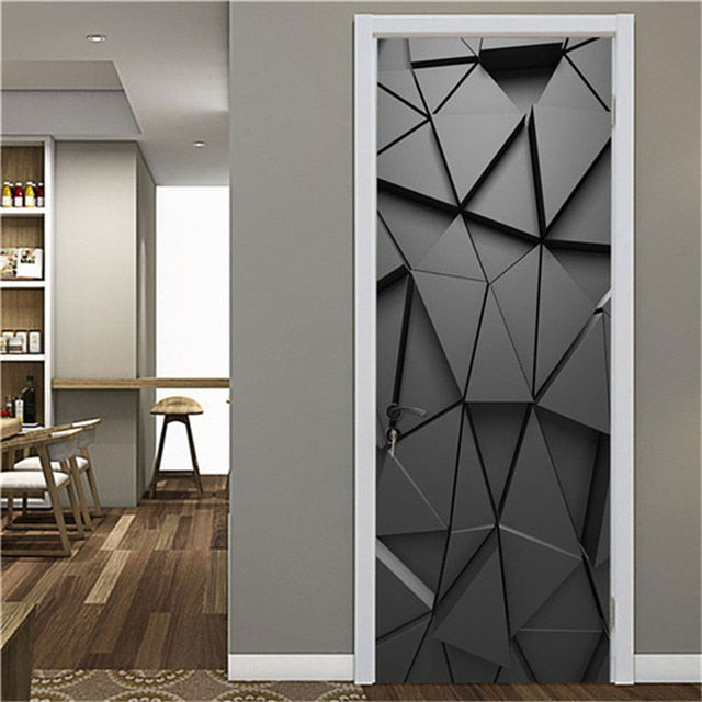 DIY 3D Door Landscape Art Door Stickers Removable - 95 x 215cm