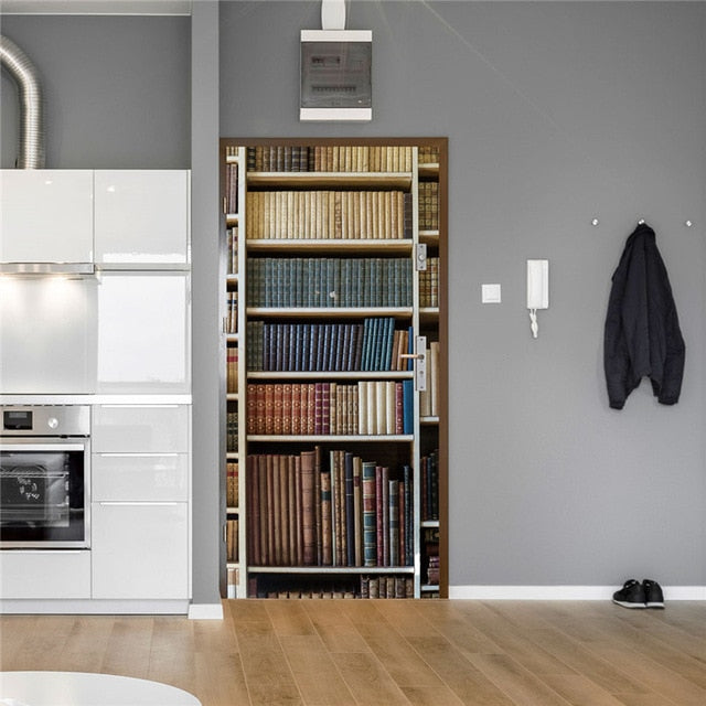 DIY 3D Door Landscape Art Door Stickers Removable - 77 x 200cm