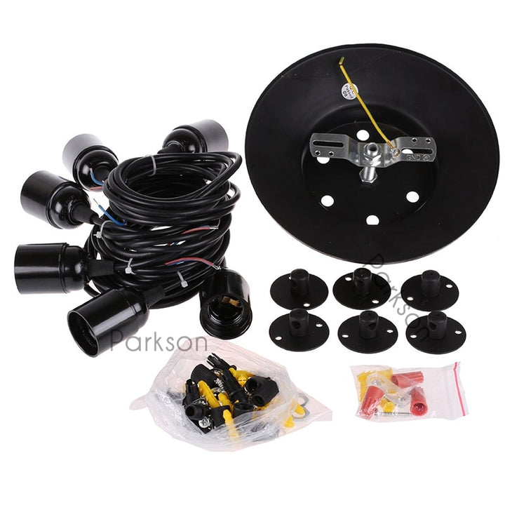 E27 Retro Edison Bulb Pendant Lights Vintage Loft Antique Hanging Pendant Lamp Spider