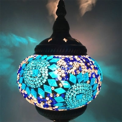 E14 Hand-inlaid glass Morocco/ Turkish Style mosaic Table Lamp