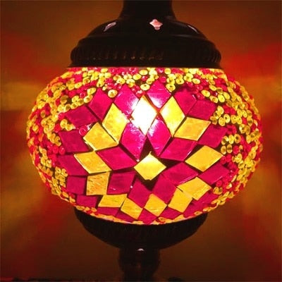 E14 Hand-inlaid glass Morocco/ Turkish Style mosaic Table Lamp