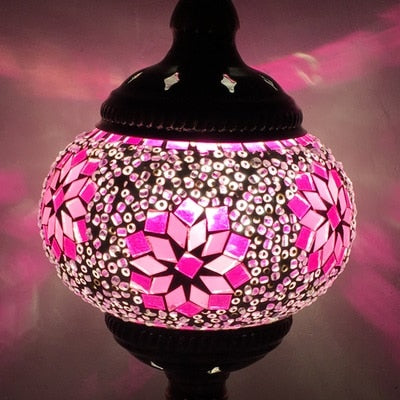 E14 Hand-inlaid glass Morocco/ Turkish Style mosaic Table Lamp