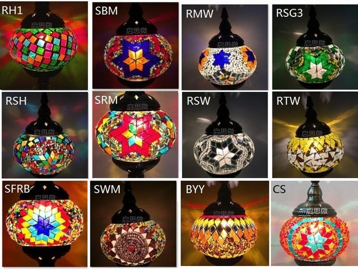 Handcrafted Turkish vintage art deco mosaic table Lamp vintage art deco