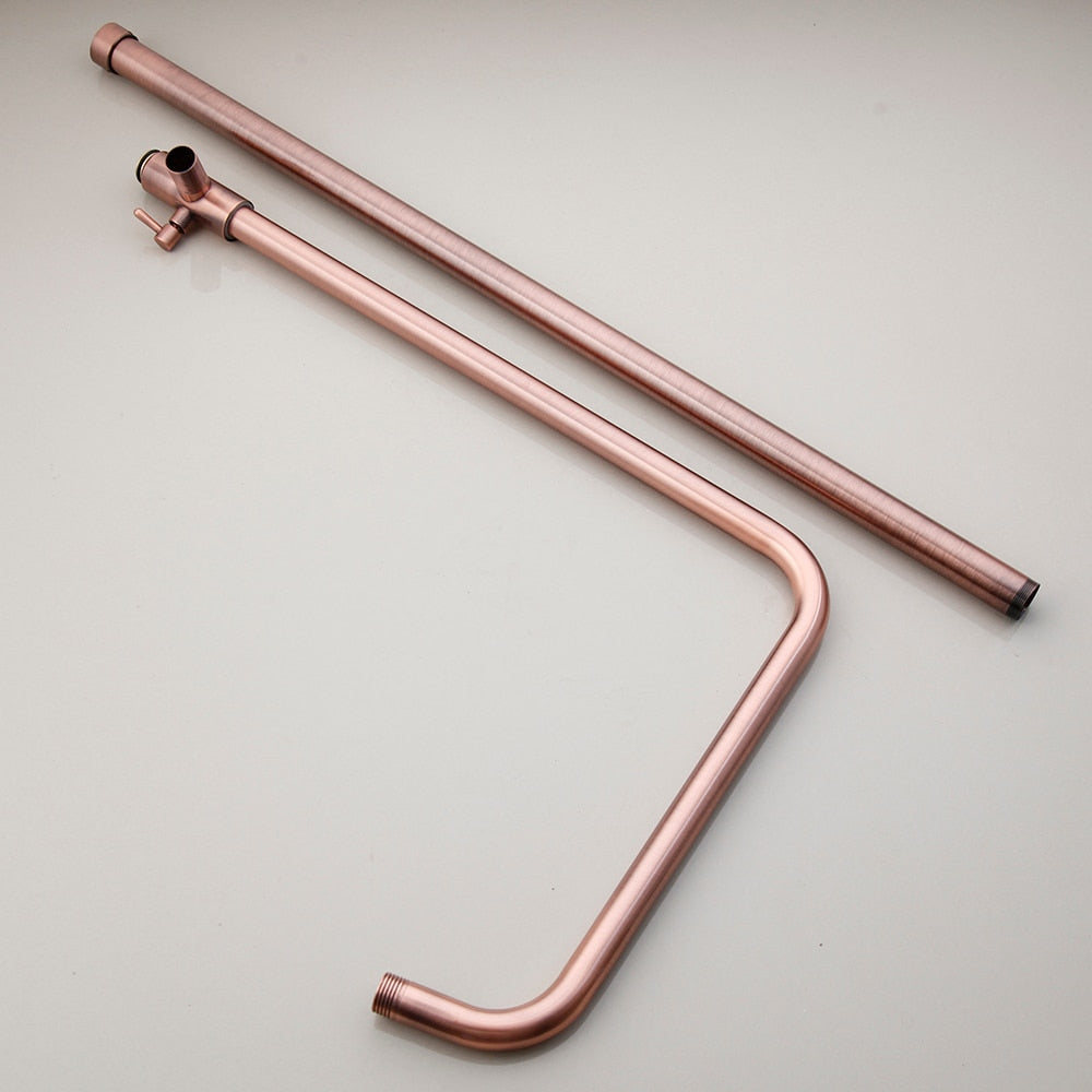 KEMAIDI Bathroom Shower Faucet Bath Faucet Mixer Tap With Hand Shower Head Rose Gold Shower