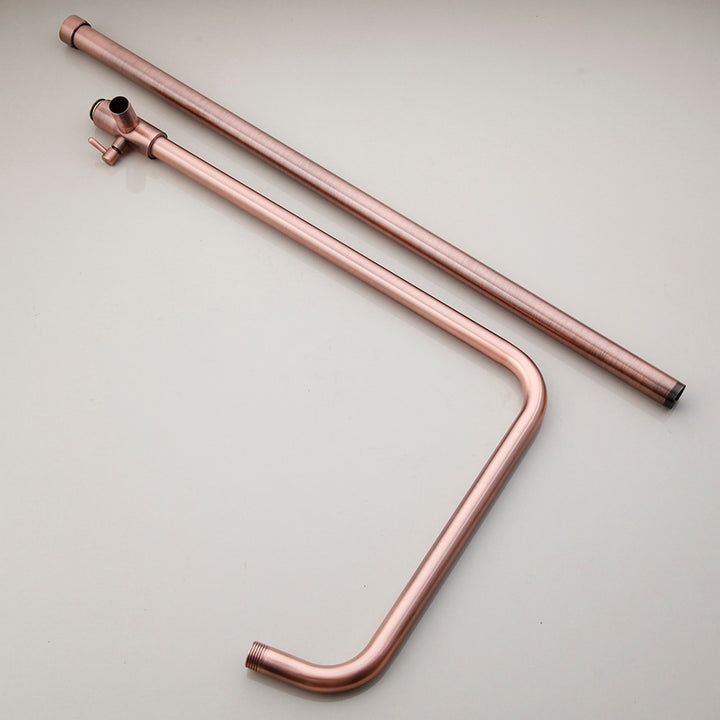 KEMAIDI Bathroom Shower Faucet Bath Faucet Mixer Tap With Hand Shower Head Rose Gold Shower
