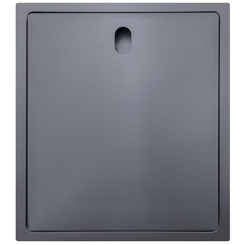 Black/Stainless Hidden Kitchen sink Single bowl