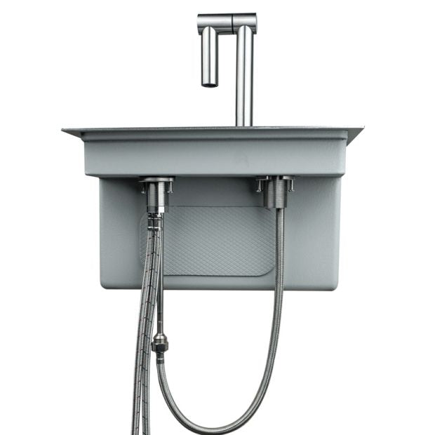 Black/Stainless Hidden Kitchen sink Single bowl