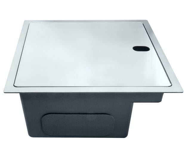 Black/Stainless Hidden Kitchen sink Single bowl