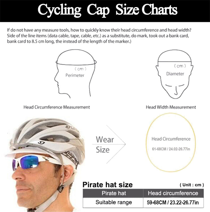 Custom Cycling  Men and Women Bike Wear Helmet Cap