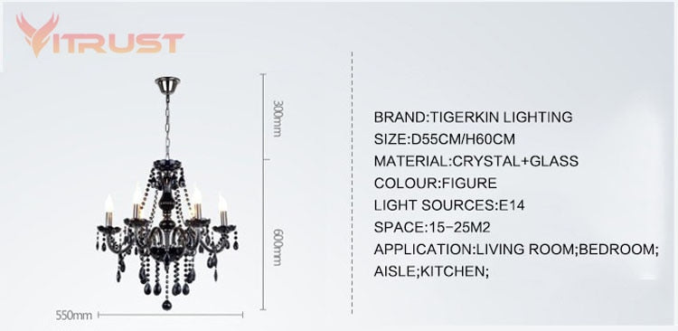 Crystal Chandelier Tiffany Pendants chandelier Lighting   4/6/8/10/15/18 Arm