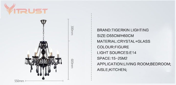 Crystal Chandelier Tiffany Pendants chandelier Lighting   4/6/8/10/15/18 Arm