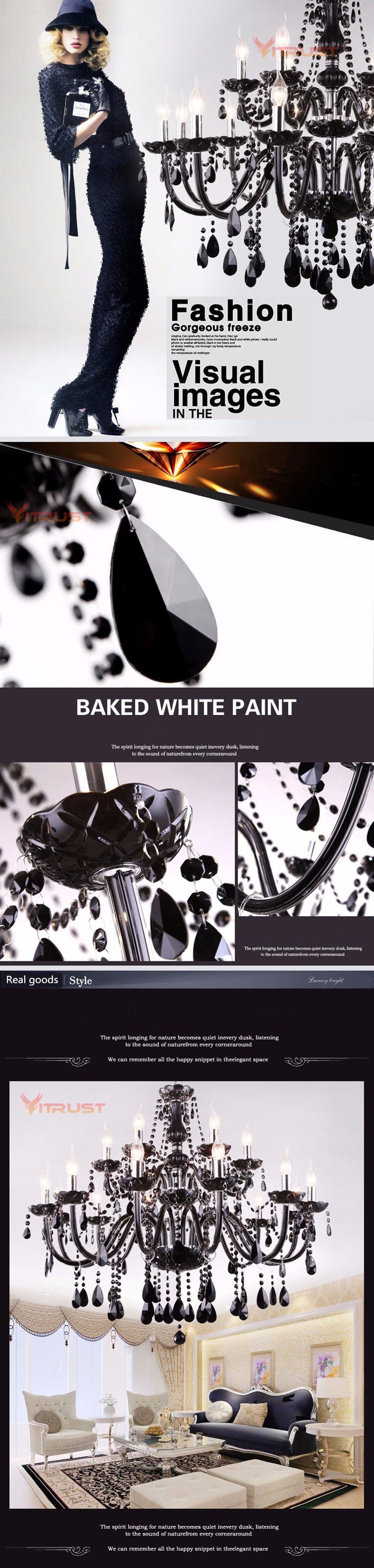 Crystal Chandelier Tiffany Pendants chandelier Lighting   4/6/8/10/15/18 Arm